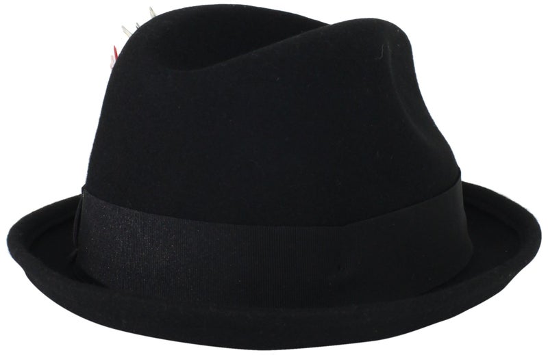 Brixton Men's Gain Fedora Hat, Black, Small - Image 2